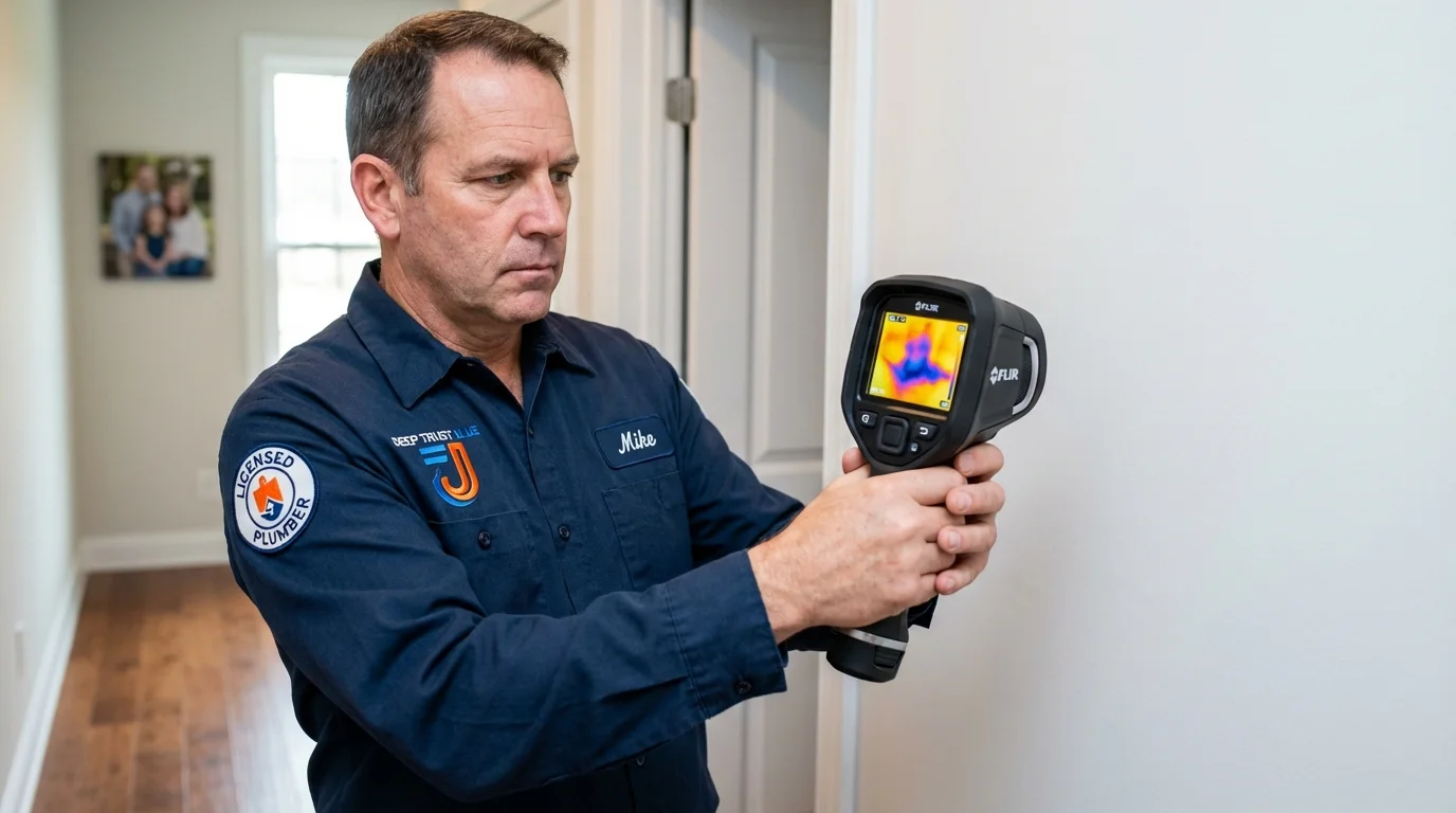 Thermal imaging leak detection by Johns Plumbing LLC in Chico